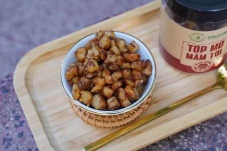 Tóp Mỡ Mắm Tỏi Sạch 100g