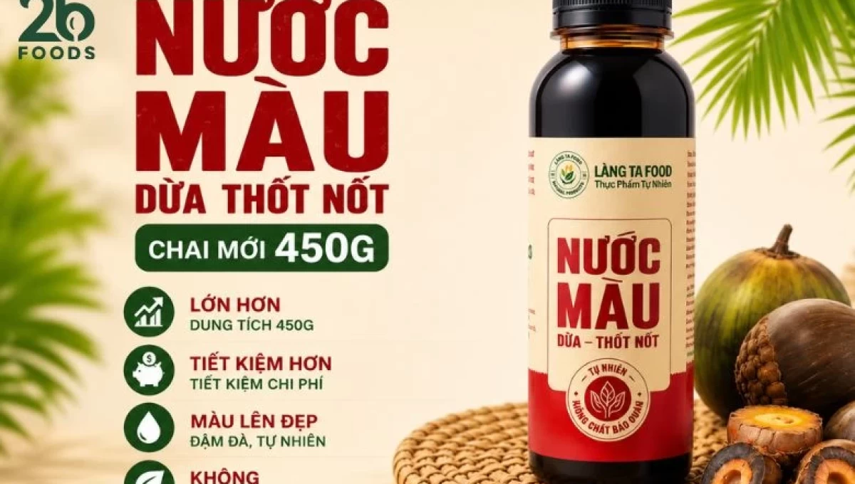 Nước Màu Dừa & Thốt Nốt: Nước Màu Kho Thịt Cá Tự Nhiên Thay Đường