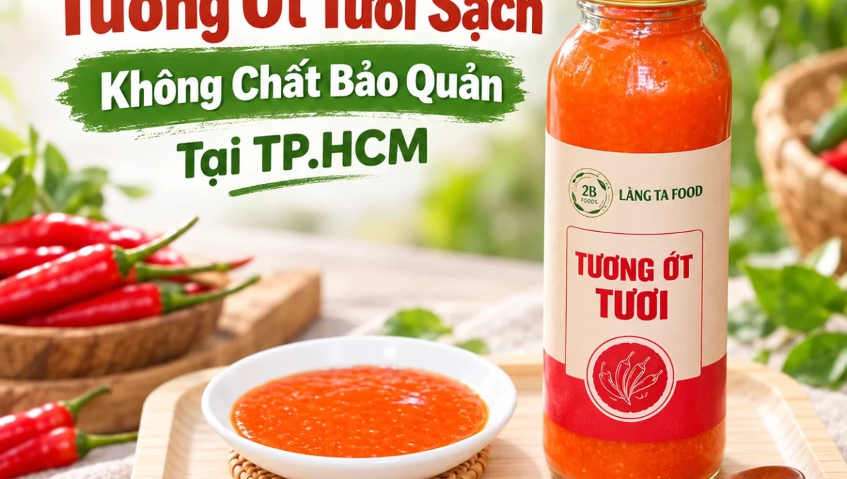Tương Ớt Tươi Sạch Không Chất Bảo Quản Tại TP.HCM