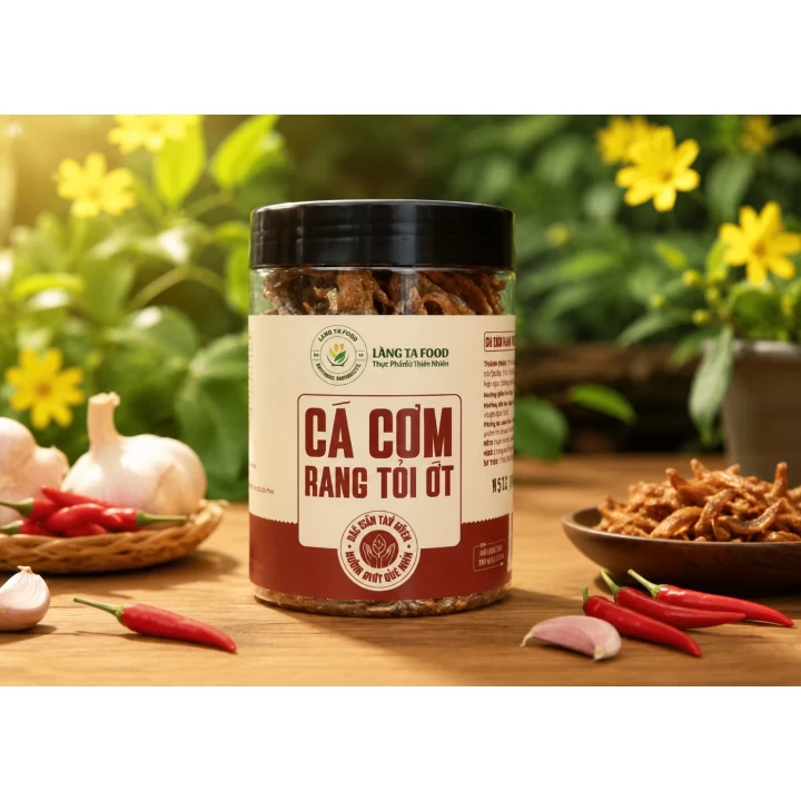 Cá Cơm Rang Tỏi Ớt 100g