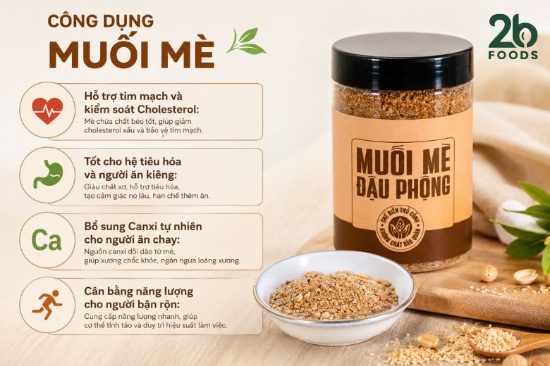 công dụng của muối mè đối với sức khỏe