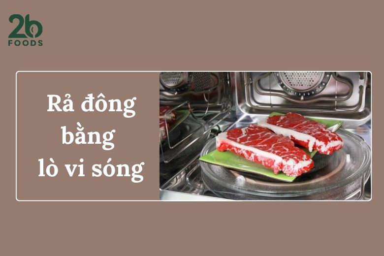rả đông bằng lò vi sóng
