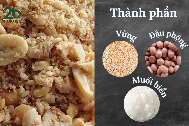 thành phần muối mè đậu phộng